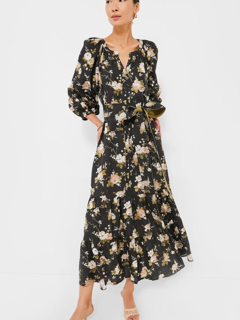 Tuckernuck Midnight Garden Lyles Maxi Dress NWT M